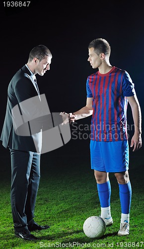 Image of professional sport manager and coach