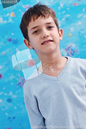 Image of portrait of child at home