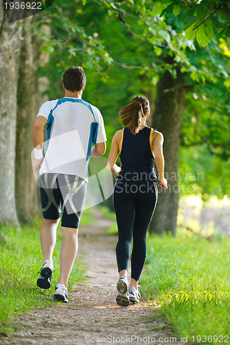 Image of couple jogging