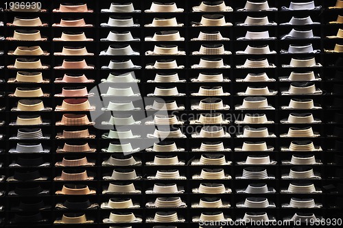 Image of Ties on the shelf of a shop