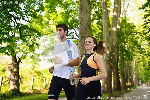 Image of couple jogging