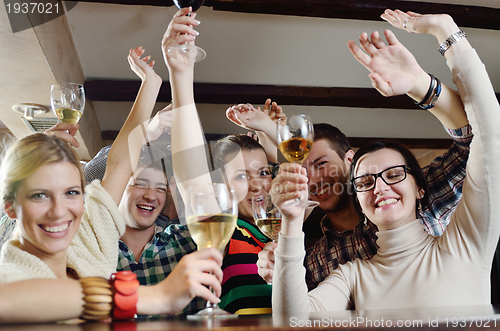 Image of Group of happy young people