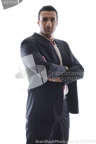 Image of business man isolated over white background