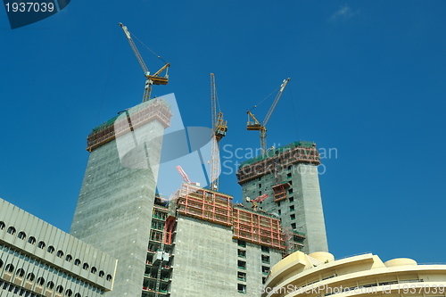 Image of Construction site with crane