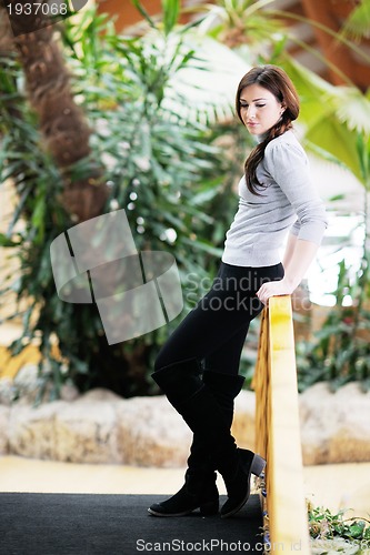 Image of portrait of a beautiful young woman