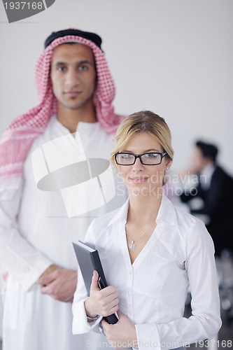 Image of Arabic business man at meeting