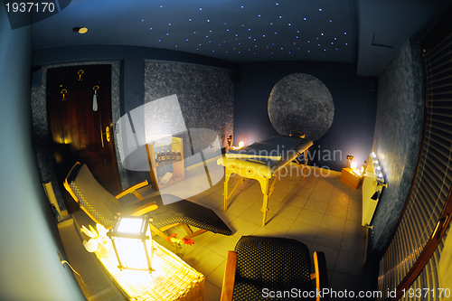 Image of massage room in spa saloon