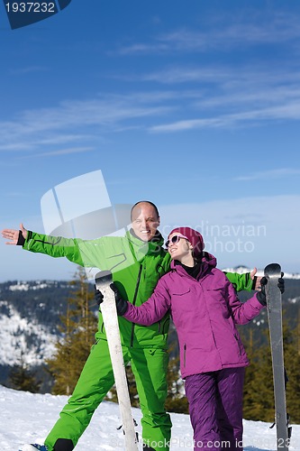 Image of couple winter ski