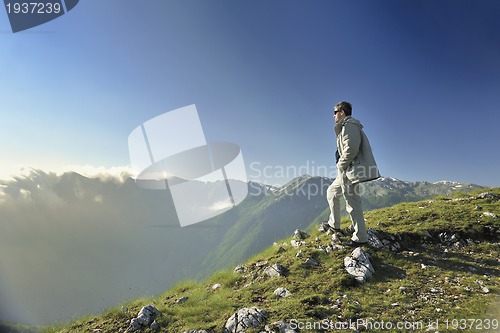 Image of fresh sunrise at mountain