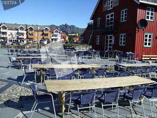 Image of Cafe in a small Scandinavian town