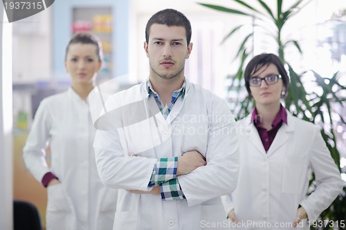 Image of pharmacy drugstore people team