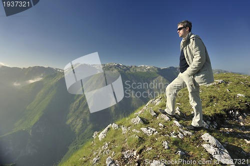 Image of fresh sunrise at mountain