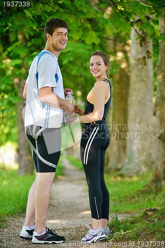 Image of couple jogging