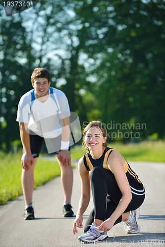 Image of couple jogging