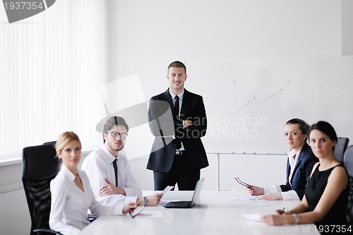 Image of business people in a meeting at office