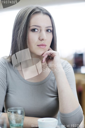 Image of portrait of a beautiful young woman