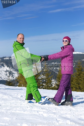 Image of couple winter ski