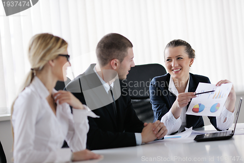 Image of business people in a meeting at office