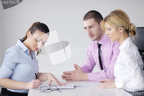 Image of business people group on meeting