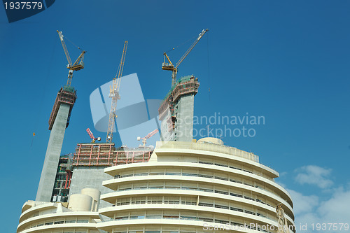 Image of Construction site with crane