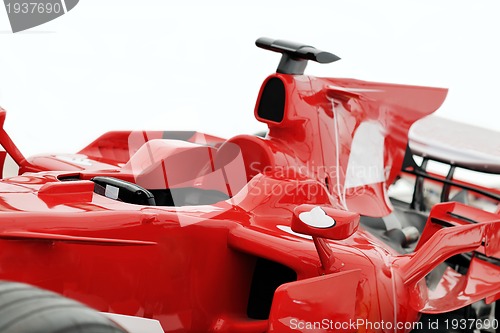 Image of red formel 1 model