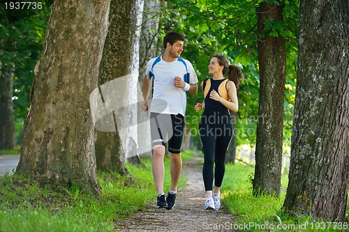 Image of couple jogging