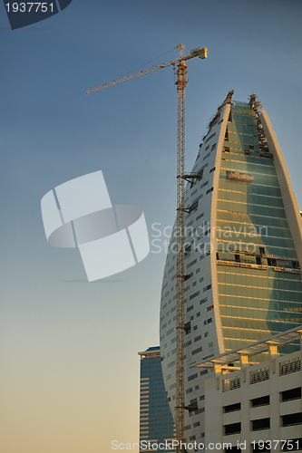 Image of Construction site with crane