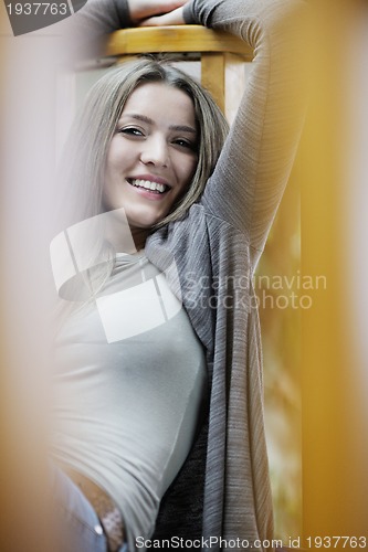Image of portrait of a beautiful young woman