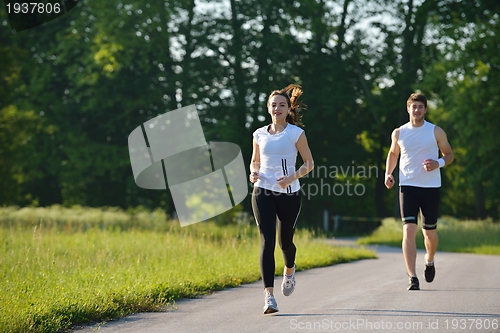 Image of couple jogging