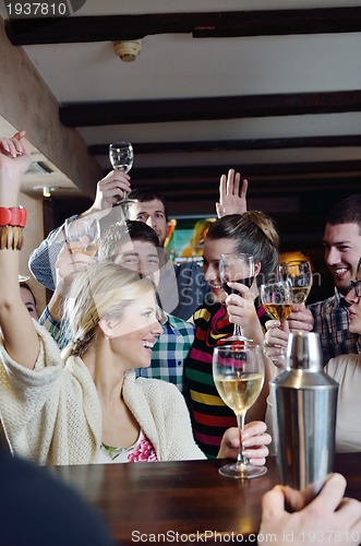 Image of Group of happy young people