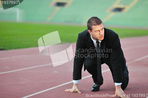 Image of business man in sport