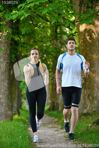 Image of couple jogging