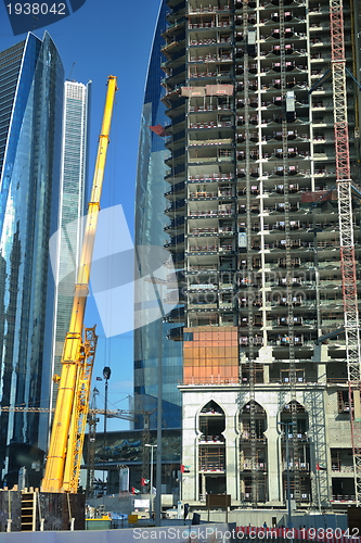 Image of Construction site with crane