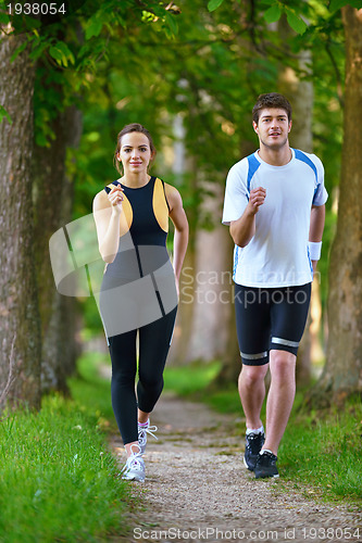 Image of couple jogging