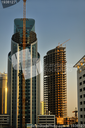 Image of Construction site with crane