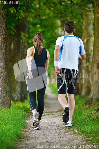 Image of couple jogging