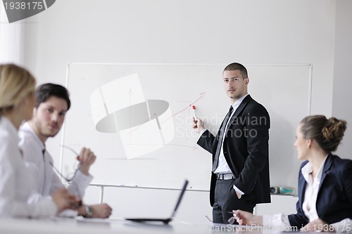 Image of business people in a meeting at office