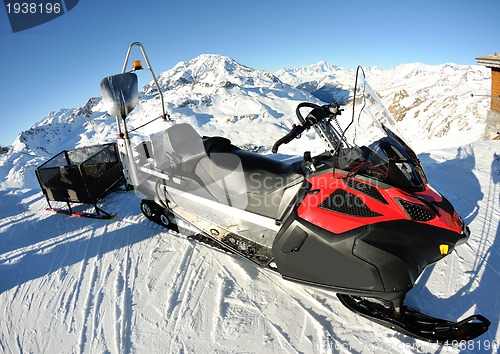 Image of snow sledge mobile