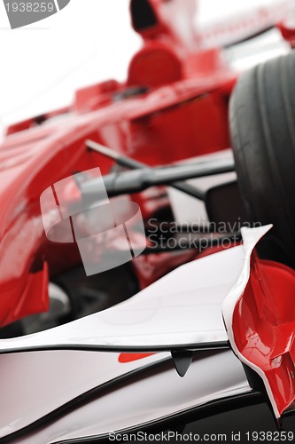 Image of red formel 1 model