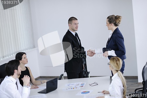 Image of business people in a meeting at office