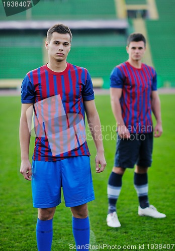 Image of soccer player portrait