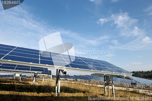 Image of solar panel renewable energy field