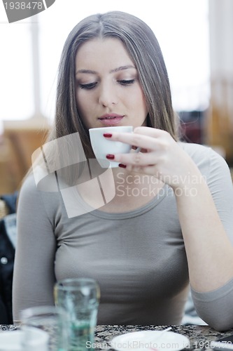 Image of portrait of a beautiful young woman