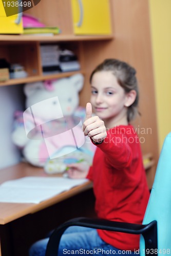 Image of girl doing homework