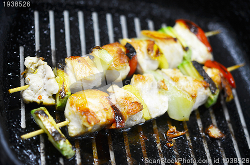 Image of tasty meat on stick