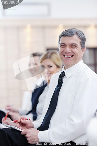 Image of business people group on seminar