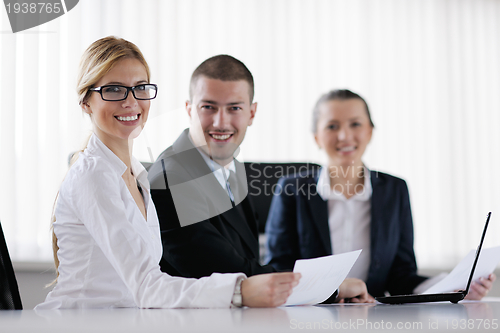 Image of business people in a meeting at office