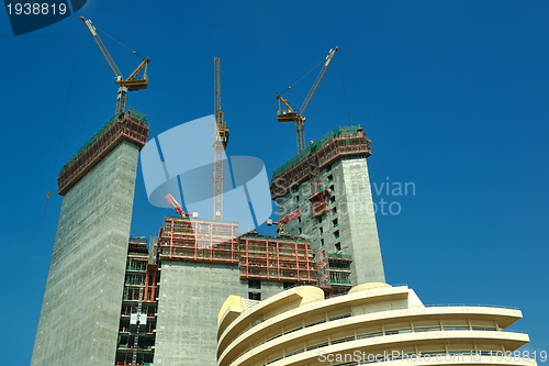 Image of Construction site with crane