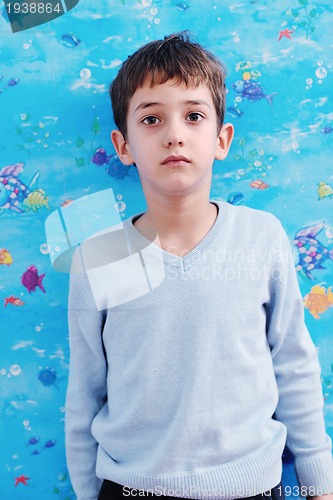Image of portrait of child at home
