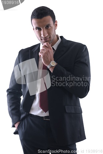 Image of business man isolated over white background